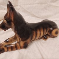 Керамично куче и слонче, снимка 2 - Антикварни и старинни предмети - 43585484