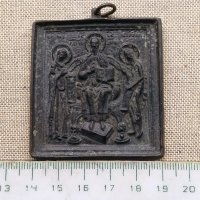 Бронзова нагръдна икона - царска Русия , снимка 2 - Антикварни и старинни предмети - 43898874