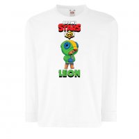 Разпродажба! Детска тениска  Leon Brawl Stars брол старс, снимка 1 - Детски тениски и потници - 32272370