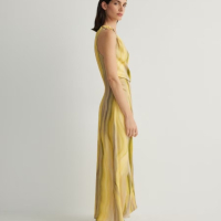 Нова дълга елегантна рокля драпирана , снимка 4 - Рокли - 44883552