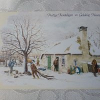 Картичка зима Presttige Kerstdagen en Gelukkig Nieuwajaar 34, снимка 1 - Колекции - 28549699