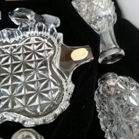 кристален комплект бохемия чехословакия, снимка 6 - Антикварни и старинни предмети - 26223592
