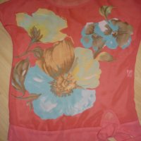 С-М Пъстра лятна блузка на цветя, снимка 2 - Корсети, бюстиета, топове - 40362431
