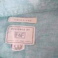 Мъжка риза с къс ръкав от лен F&F , снимка 4 - Ризи - 28818448