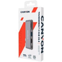 CANYON DS-5 докинг станция, Thunderbolt 3, HDMI,USB3.0... CNS-TDS05DG, снимка 12 - Лаптоп аксесоари - 43416265