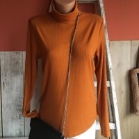 🧡Vila🥾Рипсено поло👜л размер☑️, снимка 1 - Блузи с дълъг ръкав и пуловери - 43101827