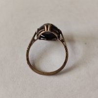 Стар сребърен пръстен с марказит , снимка 4 - Пръстени - 43283797