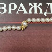 Колие естествени перли - Франция, снимка 3 - Колиета, медальони, синджири - 43997875