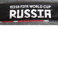 Шал от световно първенство по футбол 2018 в Русия. Кока кола, официален продукт, снимка 1 - Фен артикули - 39565447