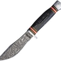 Среден ловен нож Marbles Horn Damascus MR460., снимка 7 - Ножове - 43779988