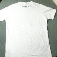Бяла мъжка памучна тениска Avenue George V Paris  , снимка 6 - Тениски - 40660588