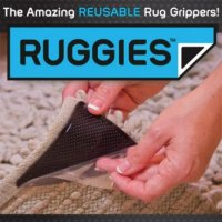 силиконови подложки, лепенки против плъзгане на килими и постелки Ruggies 4 броя антиплъзгащи, снимка 3 - Други - 43959191