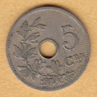 5 сантима 1902, Белгия, снимка 1 - Нумизматика и бонистика - 38512476