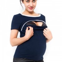 Блуза за бременни и кърмещи - модел 08561, снимка 1 - Дрехи за бременни - 43472460