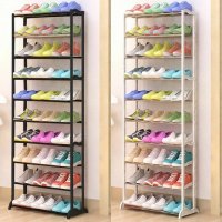 Метална етажерка стелаж за обувки до 30 чифта Amazing Shoe Rack, снимка 4 - Етажерки - 38555735