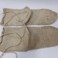 Чорапи вълнени ръчно плетени, нови с връзки, етника(16.4), снимка 4 - Антикварни и старинни предмети - 43557892