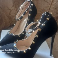 Дамски,елегантни обувки-набук, снимка 6 - Дамски обувки на ток - 40203519