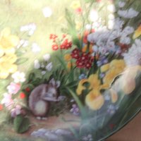 Немска ръчно рисувана чиния, снимка 5 - Антикварни и старинни предмети - 43895792