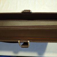 Мъжка чанта за документи/лаптоп от истинска тъмно кафява кожа, снимка 4 - Чанти - 37174678