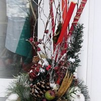Коледна украса с натурални материали, снимка 2 - Коледни подаръци - 43227132