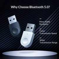 Orico блутут адаптер Bluetooth 5.0 USB adapter, black - BTA-608-BK, снимка 16 - Други - 44000138