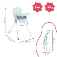 Детски стол за хранене Ultra Compact Badabulle * Безплатна доставка , снимка 2 - Столчета за хранене - 43986704