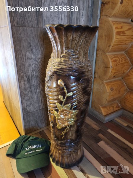 Керамична ваза - висока 60см., снимка 1