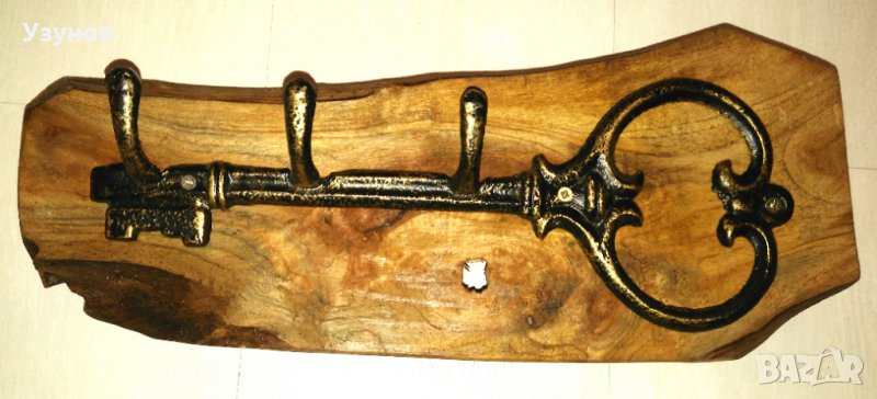 Закачалка от дърво (дървена закачалка) за механа в битов / винтидж стил, снимка 1