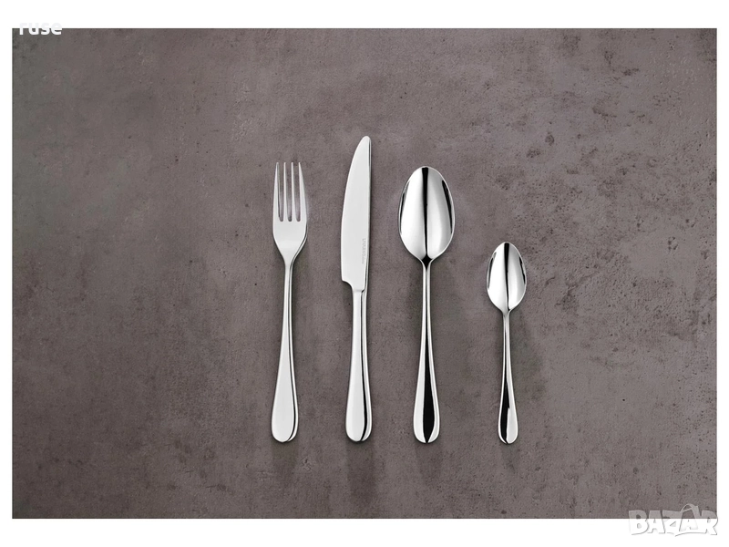 НОВИ! Комплект прибори за хранене 24 броя Класик гланц, снимка 1