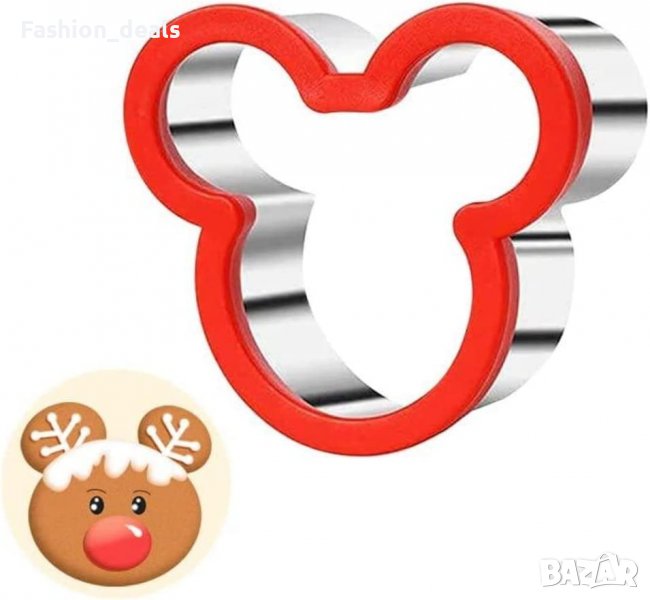 Нова форма за бисквити Резачка за сандвич Мики маус / коледен Елен, снимка 1