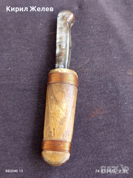 Рядко ножче от соца с дървена кания уникат за КОЛЕКЦИОНЕРИ 38848, снимка 1