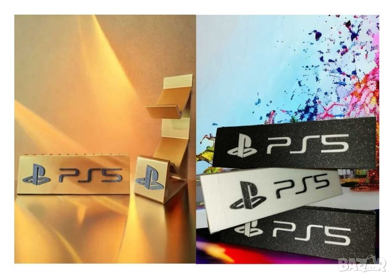 PS4 и PS5 - стойка за дискове,стойка за контролери и вертикална стойка, снимка 1