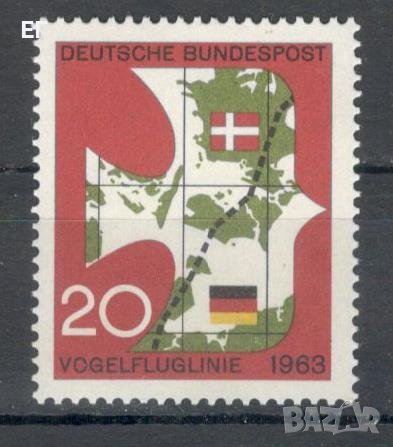 ГФР, 1963 г. - единична марка, чиста, птица, 1*33, снимка 1