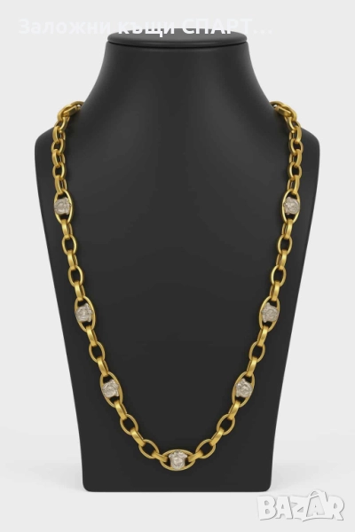  Златен ланец  Грамаж: 31.24гр., снимка 1