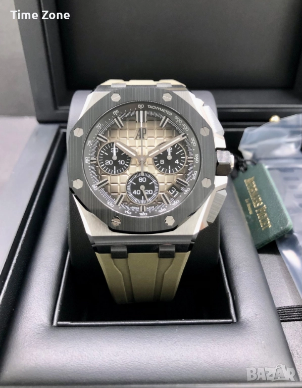 Audemars Piguet Royal Oak Offshore Chronograph 43mm Khaki & Ceramic Bezel, снимка 1