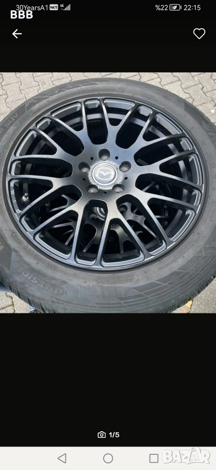 Алуминиеви джанти  P70 8x18 ET34 5x110 Матово черно , снимка 1