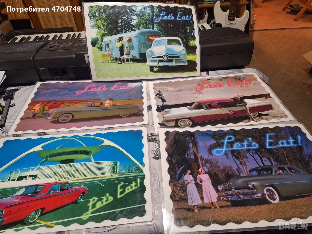 Ламинирани ретро снимки на коли, снимка 1