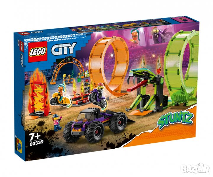 LEGO® City 60339 - Арена за каскади с два лупинга, снимка 1