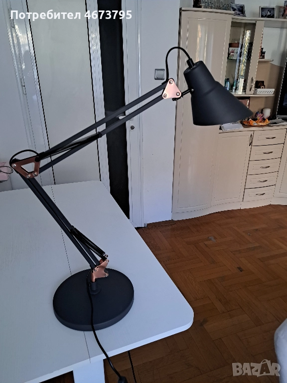 Настолна метална лампа SALLY TL1 черна, снимка 1