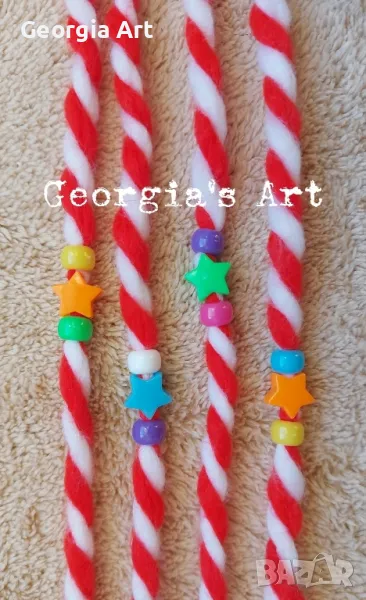 Ръчно изработени мартеници за ръка ⭐️ЗВЕЗДИЧКИ⭐️, снимка 1