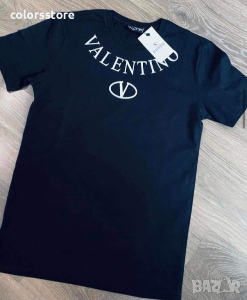 Черна мъжка тениска  Valentino код DS45, снимка 1
