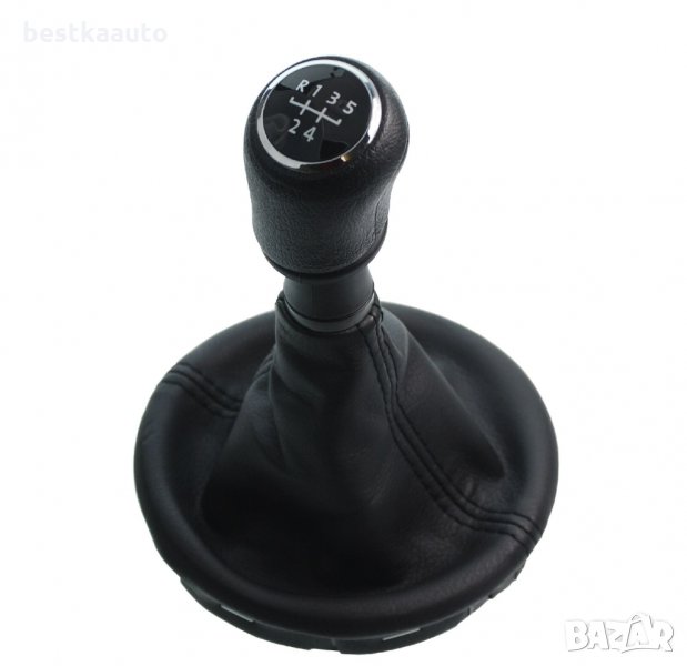 Топка скоростен лост с маншон Volkswagen T5 2003 - 2015 5 скорости, снимка 1