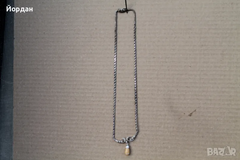 Сребърно дамско колие, снимка 1