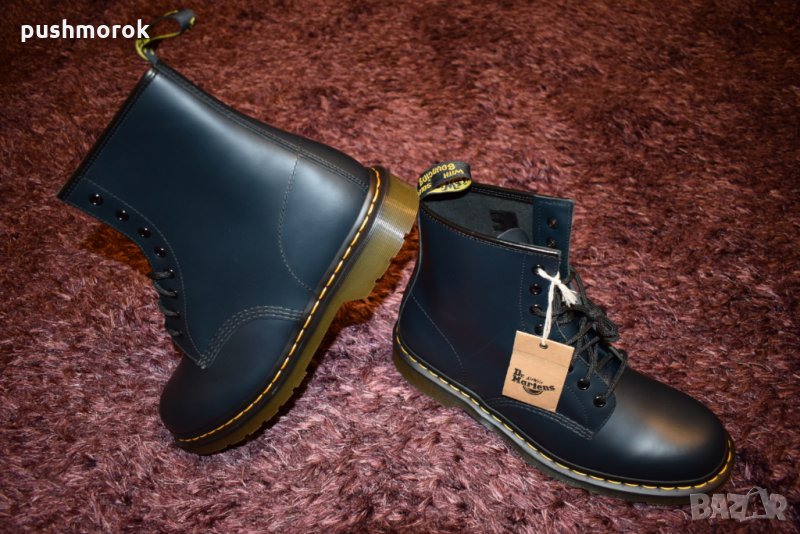 Dr Martens 1460 - Navy Smooth Blue Mens Boots, снимка 1