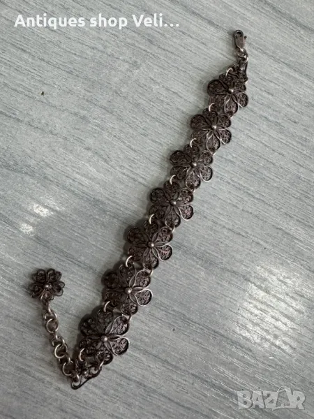 Сребърна гривна филигран №6553 , снимка 1