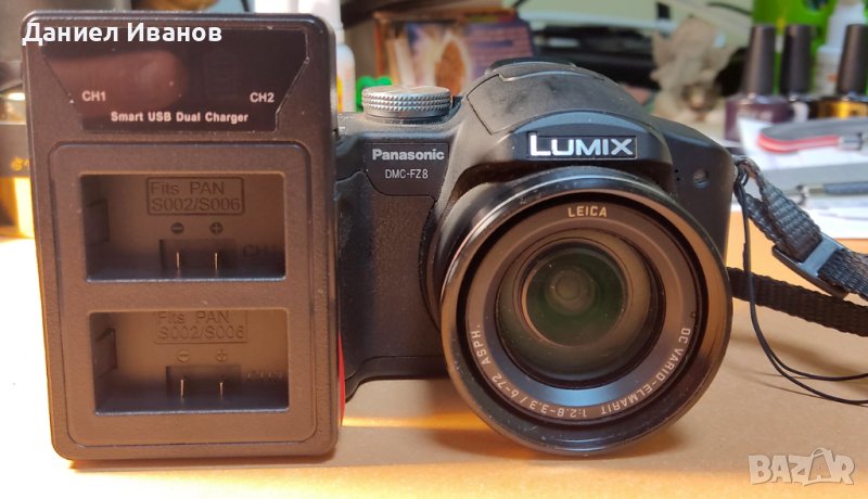 PANASONIC LUMIX DMC FZ8 фотоапарат комплект, снимка 1