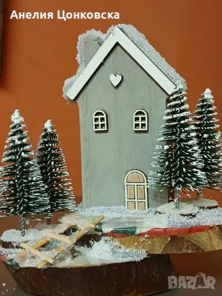 Ръчно изработена "Зимна къщичка", снимка 1