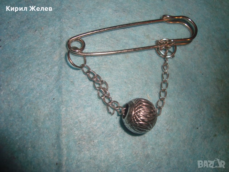 СРЕБРИСТА АРТ НУВО БРОШКА РЕТРО ВИНТИДЖ ИГЛА 22192, снимка 1