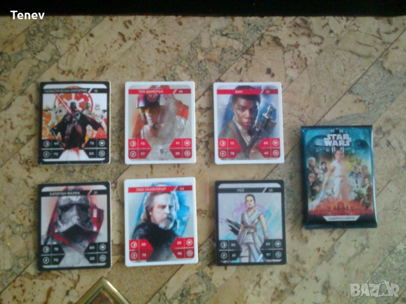 Карти STAR WARS на Кауфланд- 7 бр., снимка 1