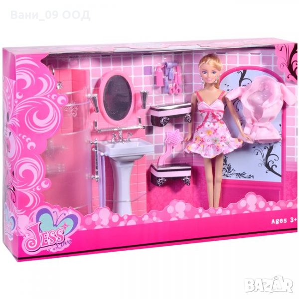 Кукла Барби, плюс обзаведена баня, снимка 1